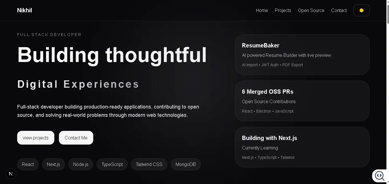 Portfolio preview